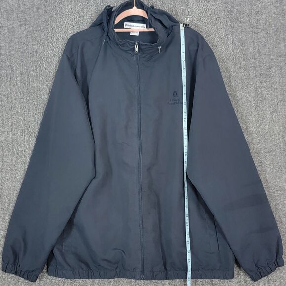 Holland America Line Rain Jacket Womens XXL Blue Hooded Full Zip Hideaway Hood - Picture 4 of 11